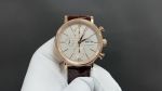 TW Factory IWC Portofino 42*13.5mm Dandong 7750 Movement Brown Italian Calfskin Leather Strap White Face Watch